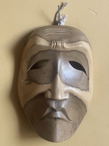Vintage balinese wood mask - balinese,