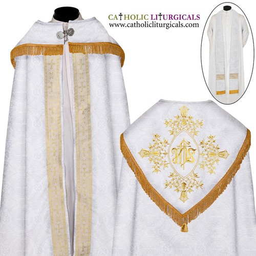 White cope stole - stole, with