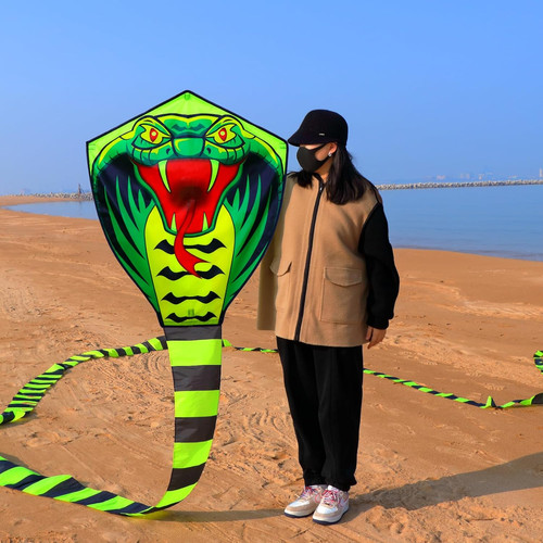 Giant snake kite 50ft single - kite,
