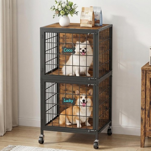 Dog crate furniture for - 2, dogs