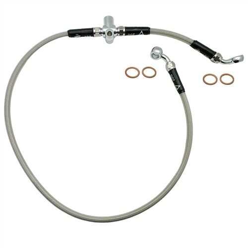 Braided front brake - front, hose