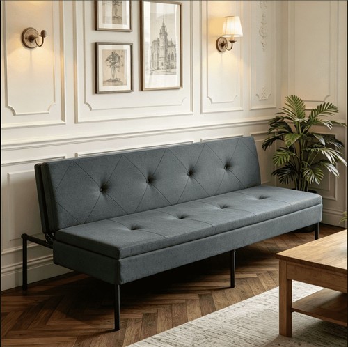 Modern polyester futon - 64",