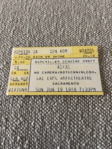 Vintage concert ticket - concert,