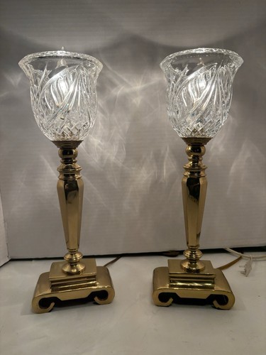 Pair gorgeous vintage brass - pair,