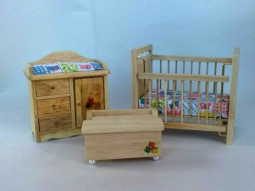 Dollhouse miniature oak - dollhouse,