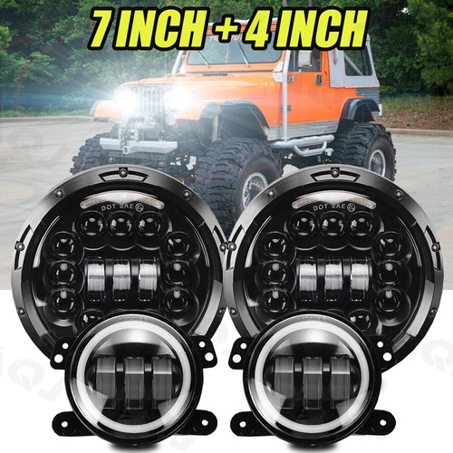 Inch led headlights fog - 4",