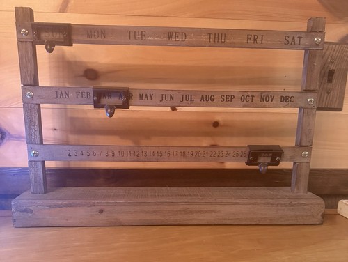 Vintage wooden months - vintage,