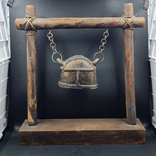 Antique buddhist temple bell - buddhist,