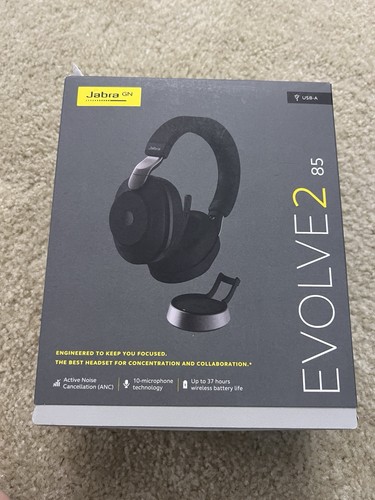 Jabra evolve2 black usb a - black, usb-a