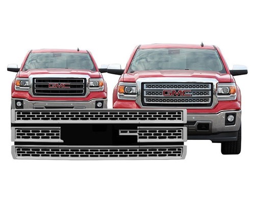 Chrome grille overlay - chrome,