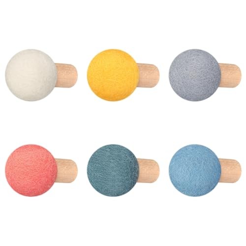 Pcs wool round wall - 6, hook