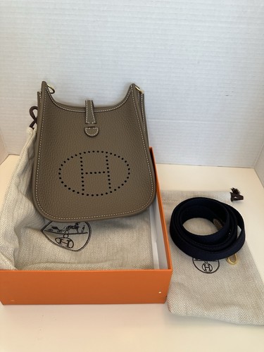 Hermes mini evelyne - evelyne,, etoupe