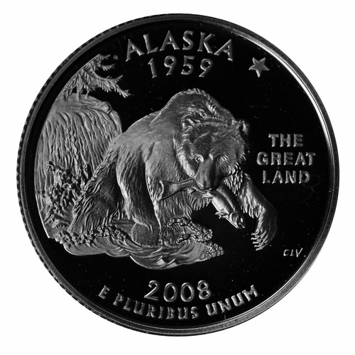 2008 state quarter - s, alaska