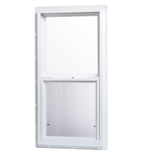 Single hung vinyl window - window, white