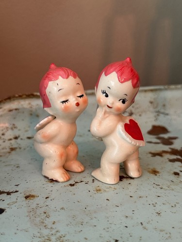 Pair vintage lefton - vintage, kewpie