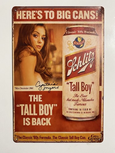Schlitz beer malt - malt, metal