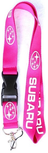 Subaru keychain lanyard - subaru, (pink)