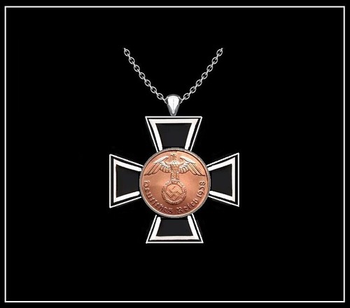 Iron cross necklace - iron,