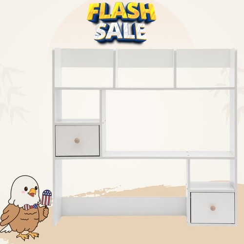 Desktop bookshelf with 7 - 31.5",