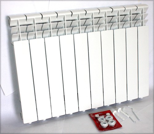 Bimetal wall mount - 10, panels