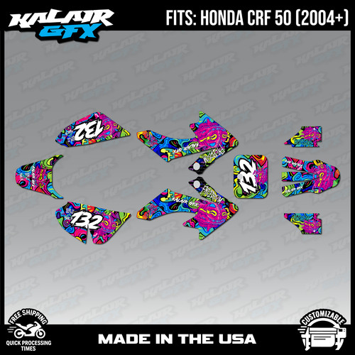 Graphics kit for honda crf50 - for,