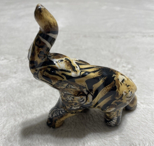 Elephant trumpeting figurine - elephant,