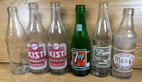 Lot antique soda pop bottles - lot,