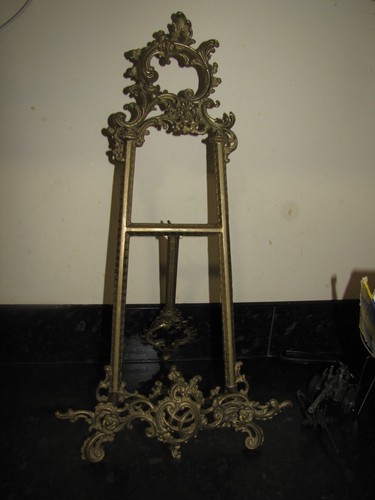 Antique ornate brass music