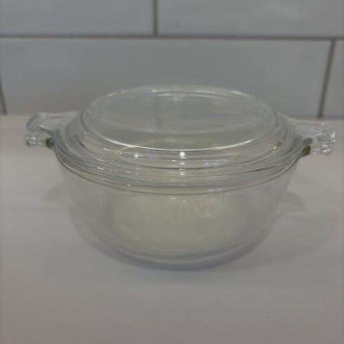 Vtg pyrex 018 clear - clear, glass