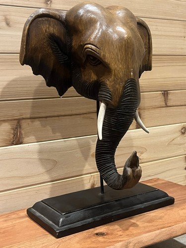 Wooden thai elephant - wooden,