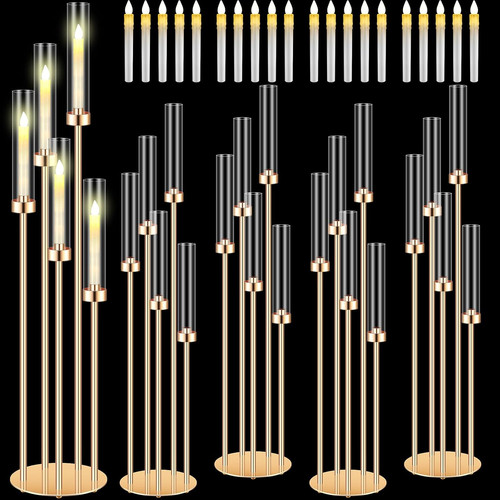 Sets acrylic candelabra - 4,