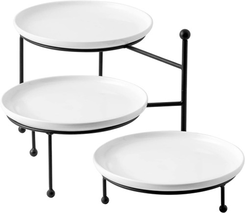 Tier serving stand with - stand,
