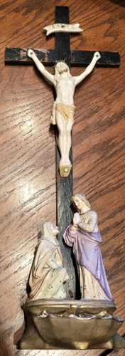 Holy water font crucifix - holy,