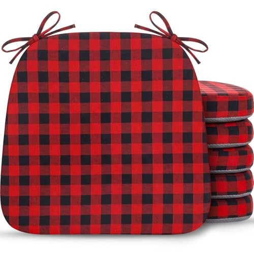 Pcs checkered chair cushion - checkered,