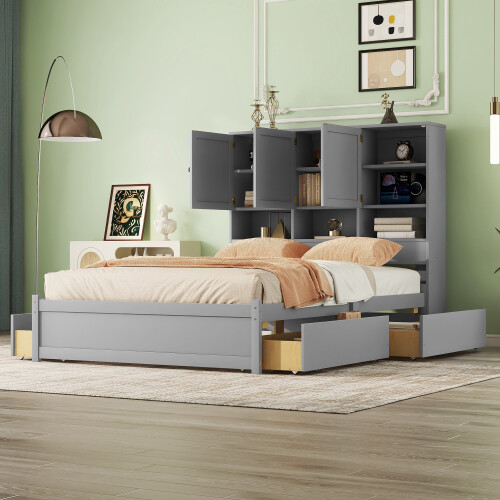 Full queen size - platform, bed