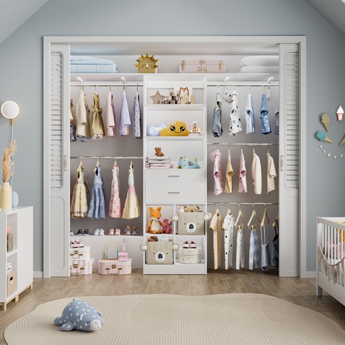 Closet system with - 96,