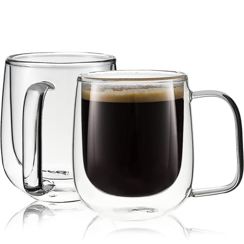 2pcs double wall glass - 2pcs,