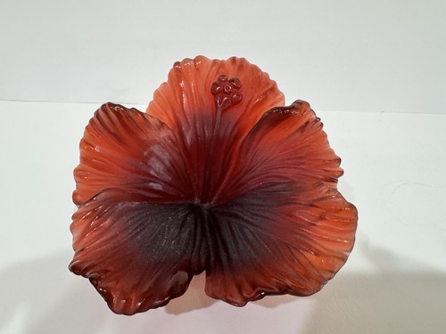 Daum crystal pate verre - daum, red