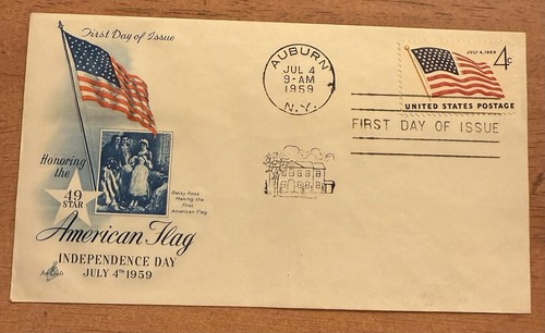 Stamp fdc scott - us, 49