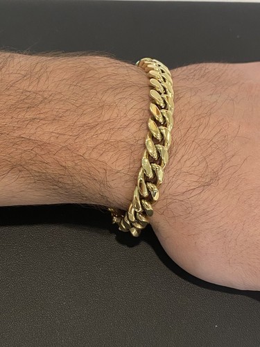 10mm miami cuban link bracelet - 10mm,