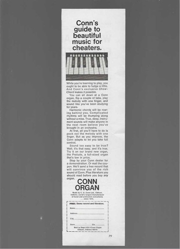 Conn organ guide - conn, to
