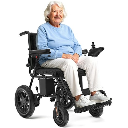 Black electric wheelchair - -,