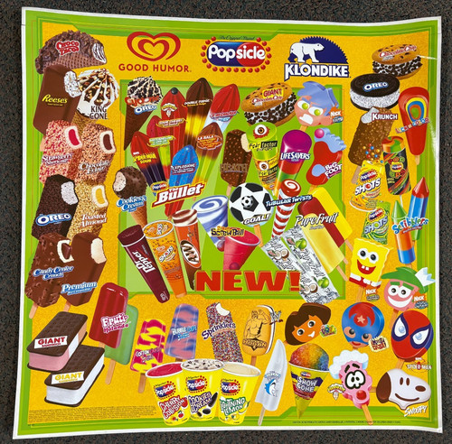 Large menu ice - ice, cream