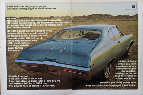 1968 buick 400 talks the - buick,