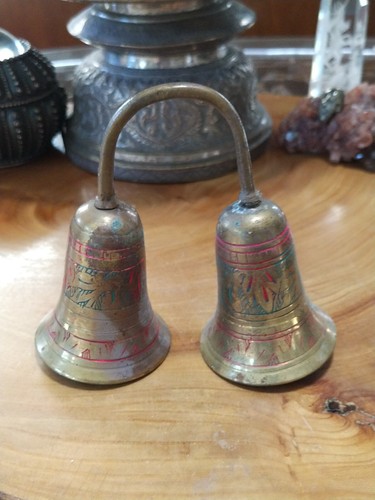 Vintage etched painted double - etched,,