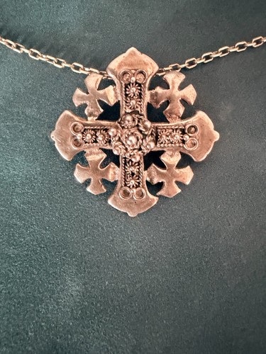 935 silver jerusalem cross - jerusalem,