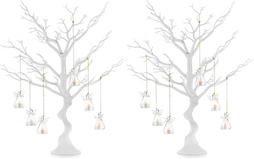 White ornament tree inch - white,