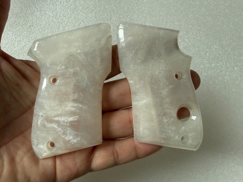 New smooth white pearl resin