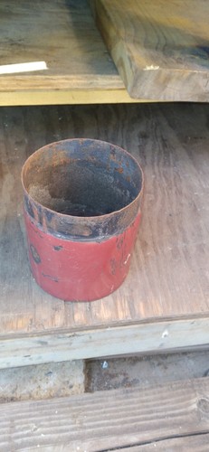 Red enamel stove pipe - enamel,