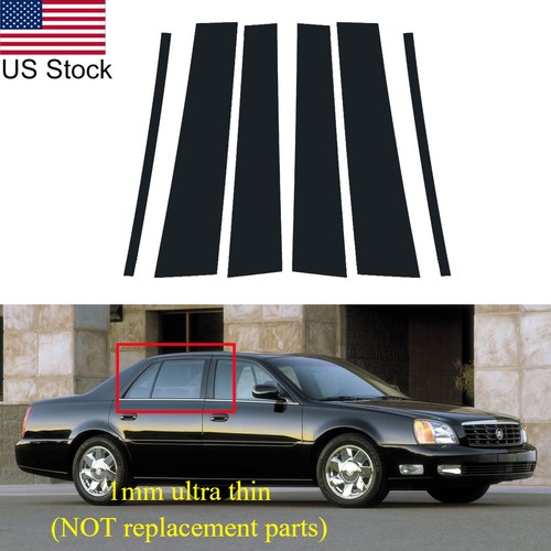 6pcs glossy black pillar posts - pillar,